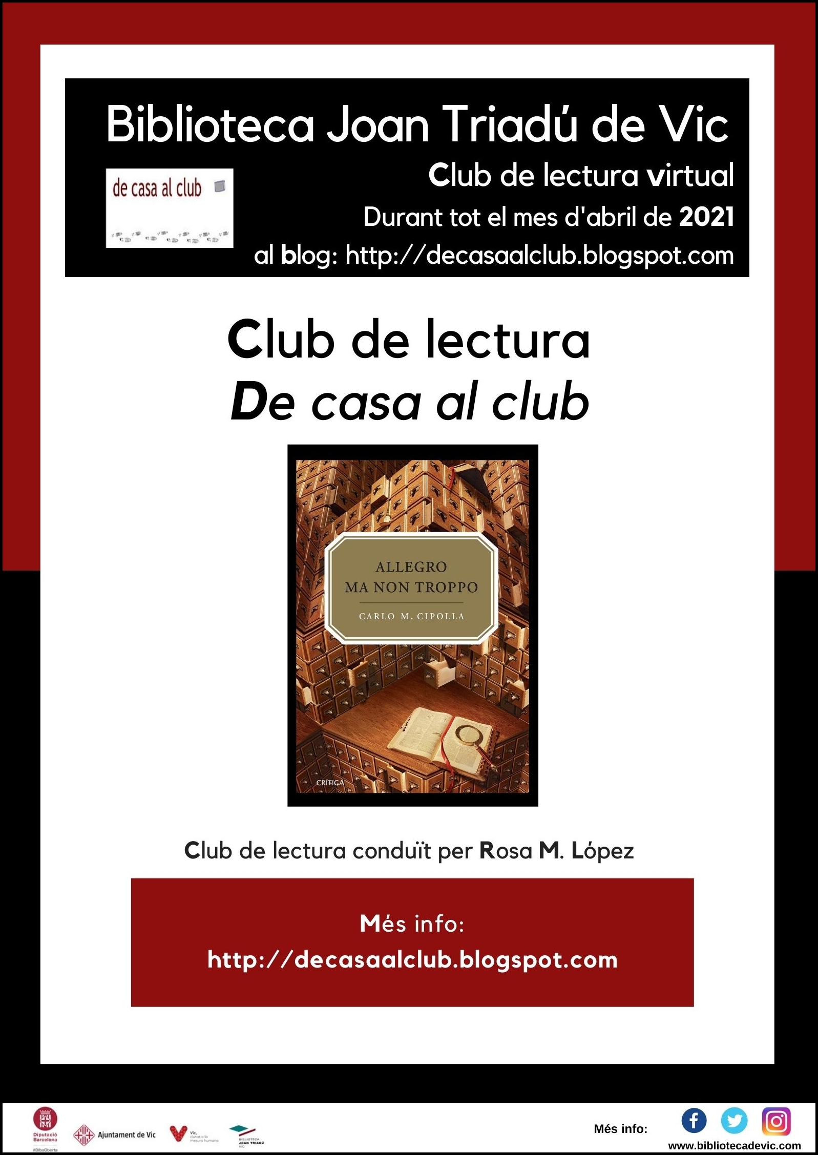 Cl de casa al club Allegro ma non troppo abril 2021